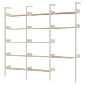 Policová sestava Rombe Konfigurace G, alabaster/lacquered oak Kup Teď