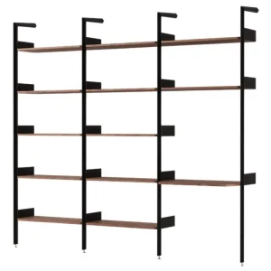 Policová sestava Rombe Konfigurace G, anthracite/lacquered walnut Cenový Hit