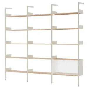 Policová sestava Rombe Konfigurace H, alabaster/lacquered oak Objednat Nyní