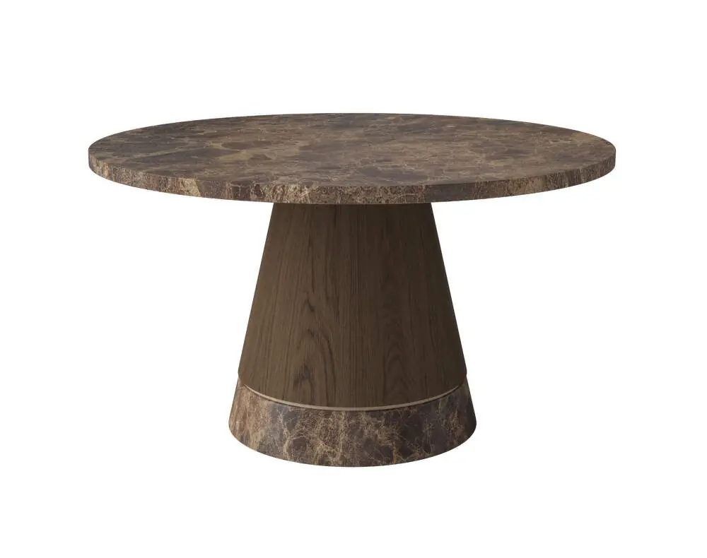 Cenový Hit Konferenční stolek Piro Ø60, brown marble