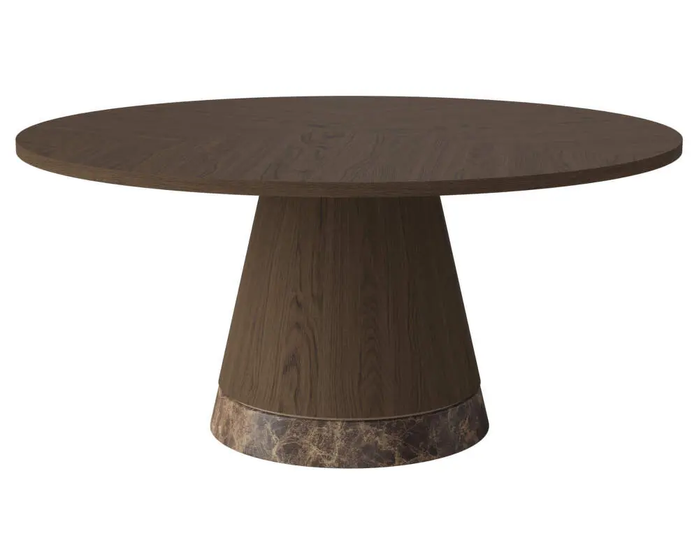 Ověřený Konferenční stolek Piro Ø90 H42, dark oiled oak