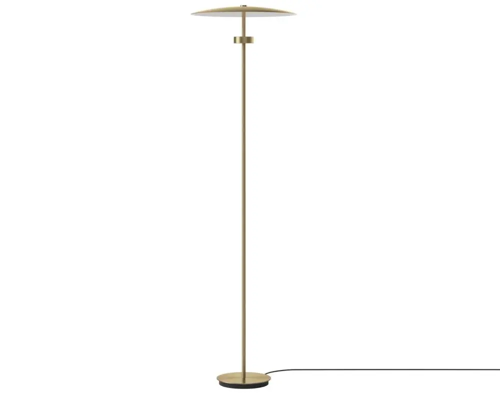 Stojací lampa Reflection, brass lacquered aluminium Hit Sezóny