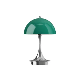 Víkendová Akce Přenosná lampa Panthella 160 V3, chrome original opal green