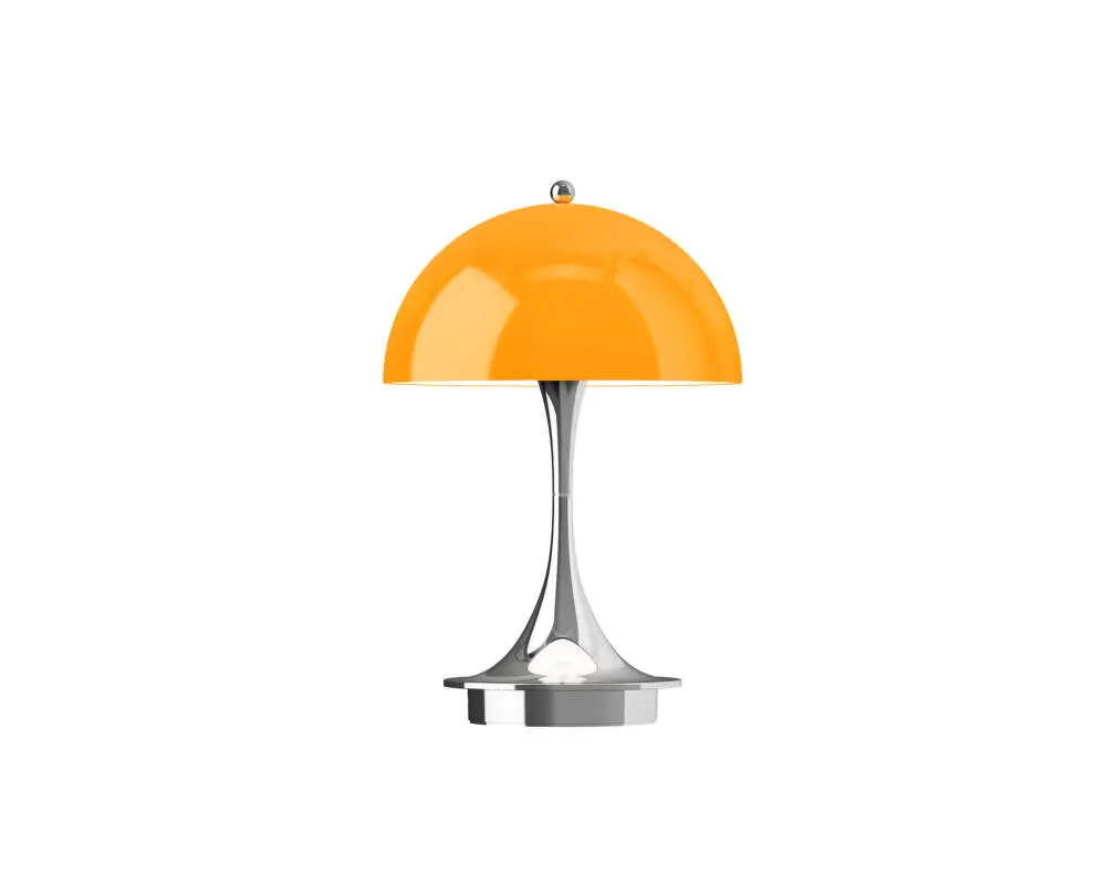 Přímo Od Výrobce Přenosná lampa Panthella 160 V3, chrome original opal orange