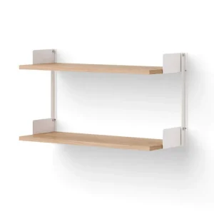 Odeslání Ihned Policová sestava Wall Shelf 450, oak/white