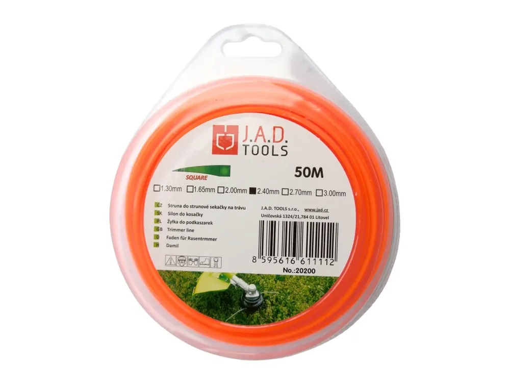 Značkový Struna čtvercová 2,0mm 50m blistr
