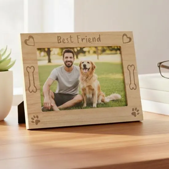 Dřevěný fotorámeček "Best Friend", 10 x 15 cm Cenově Výhodný
