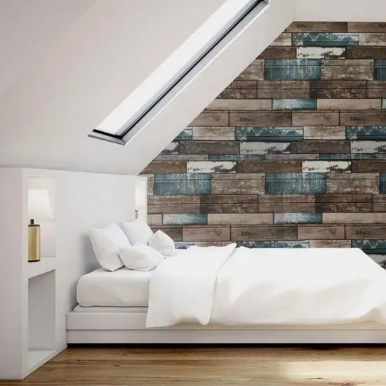3D tapeta dřevo - barevné Kup Teď