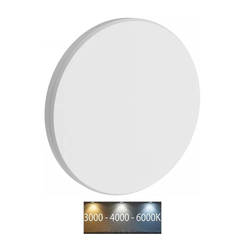 LED Venkovní nástěnné svítidlo PIATTA LED/12W/230V 3000/4000/6000K pr. 18 cm IP44 bílá Výhodná Nabídka