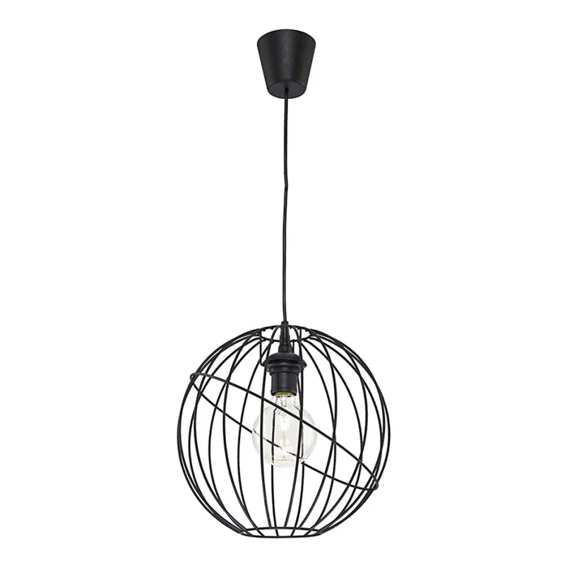 Lustr na lanku ORBITA BLACK 1xE27/60W/230V Zlevněný
