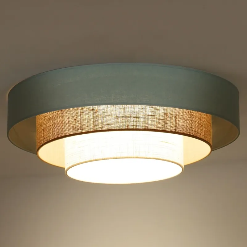 Duolla - LED Stropní svítidlo LUNETA LED/26W/230V pr. 60 cm 4000K tyrkysová/béžová/krémová Výprodej