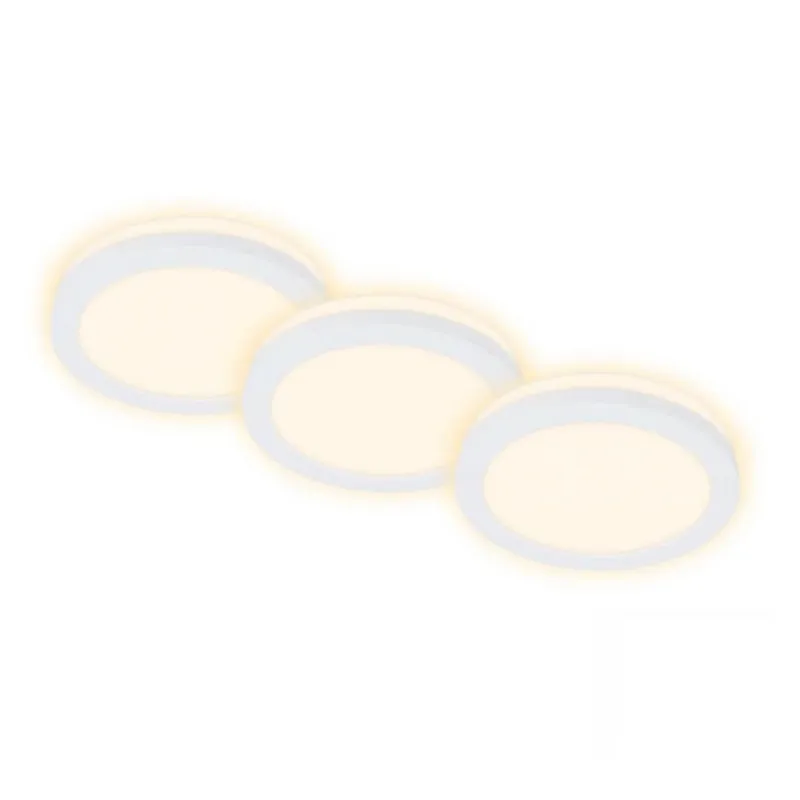 Cenový Hit Briloner 7055-036 - SADA 3x LED Koupelnové podhledové svítidlo LED/3W/230V IP44