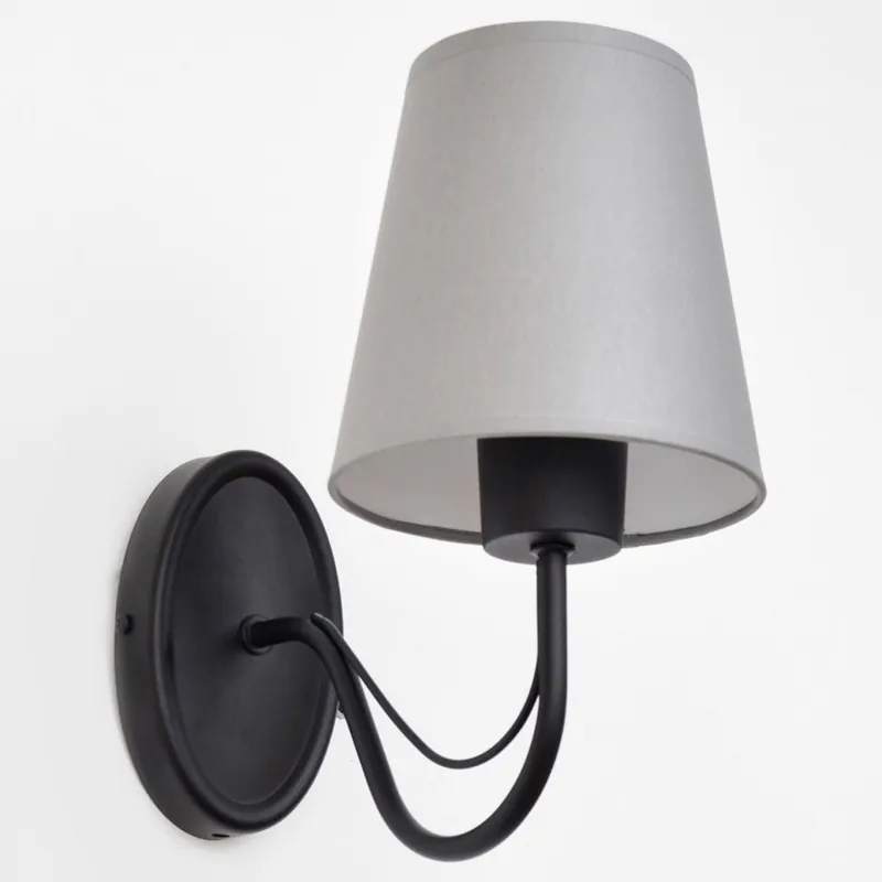 Ověřený Nástěnná lampa MALBO 1xE27/15W/230V šedá/černá