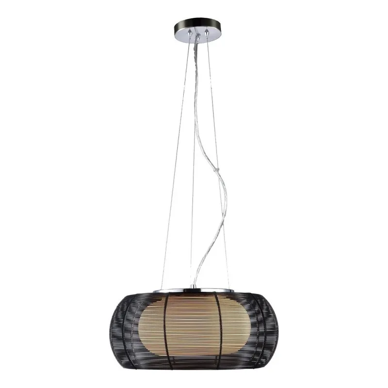 Dokud Zásoby Vydrží Searchlight - Lustr na lanku 2xE27/60W/230V pr. 40 cm černá