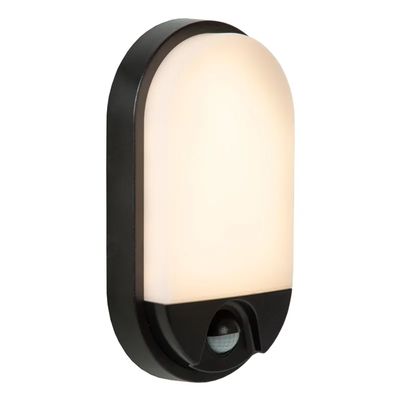 Nová Kolekce Lucide 22864/10/30 - LED Venkovní nástěnné svítidlo se senzorem HUPS LED/10W/230V IP54 černá