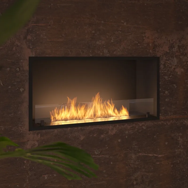 Akční Cena InFire - Vestavěný BIO krb 49,4x104,4 cm 6kW černá