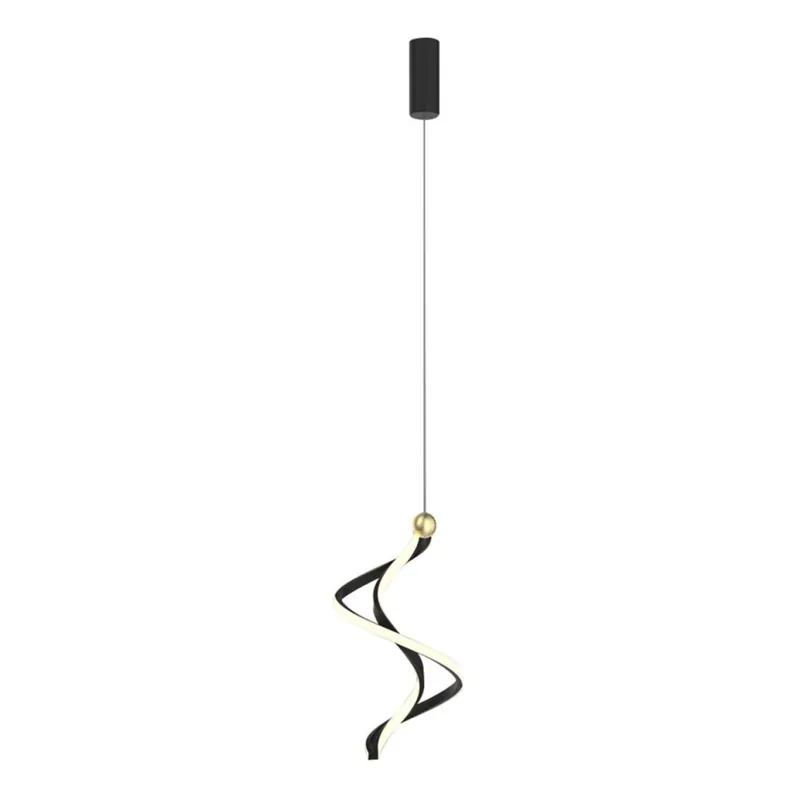 LED Lustr na lanku COLIA LED/19W/230V černá/zlatá Nakupujte Hned