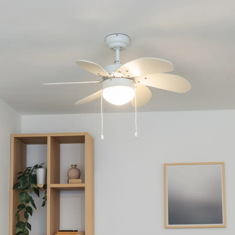 Nízká Cena ZEVENTI - Stropní ventilátor FAMARA 1xE14/60W/230V bílá