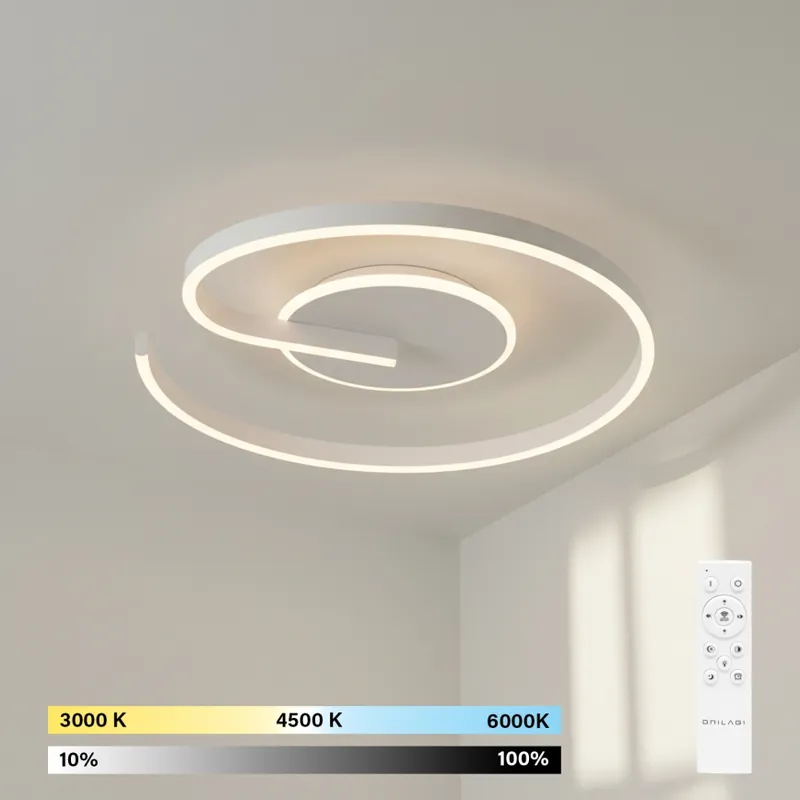 Brilagi - LED Stmívatelné stropní svítidlo SPIRAL LED/56W/230V pr. 50 cm 3000/4000/6000K + dálkové ovládání Cenově Výhodný