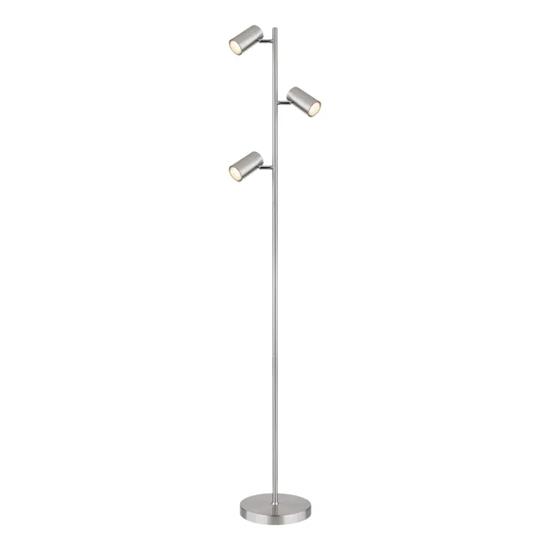 Přímo Od Výrobce Globo - Stojací lampa 3xGU10/5W/230V matný chrom