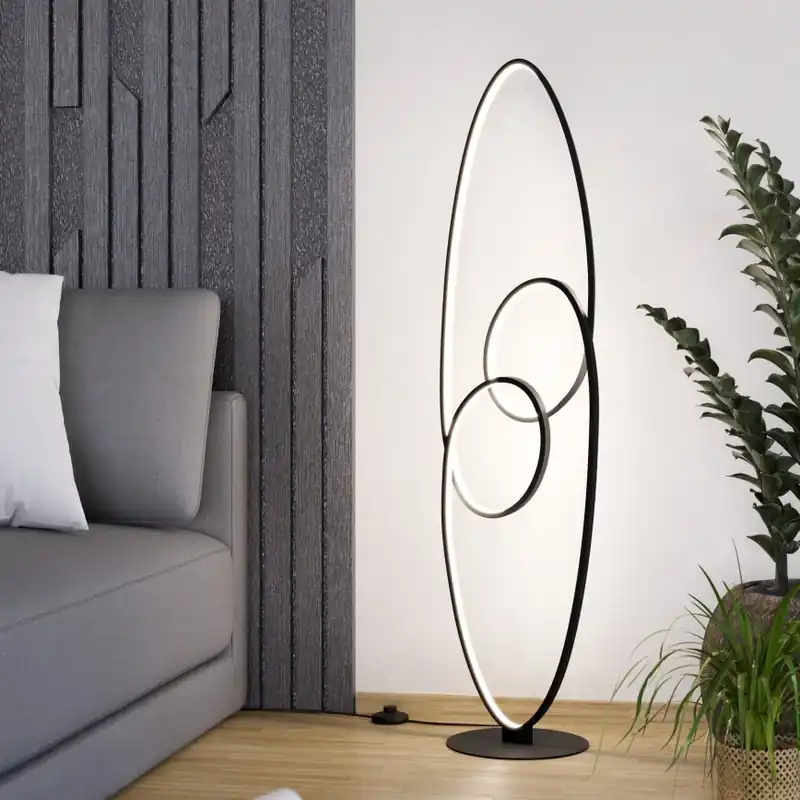 Eglo - LED Stojací lampa LED/38W/230V 3000K černá Akční Nabídka