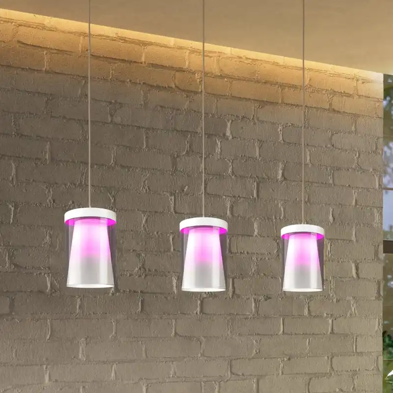 Eglo - LED RGBW Stmívatelný lustr na lanku 3xLED/3,7W/230V 2700-6500K bílá ZigBee Must-Have
