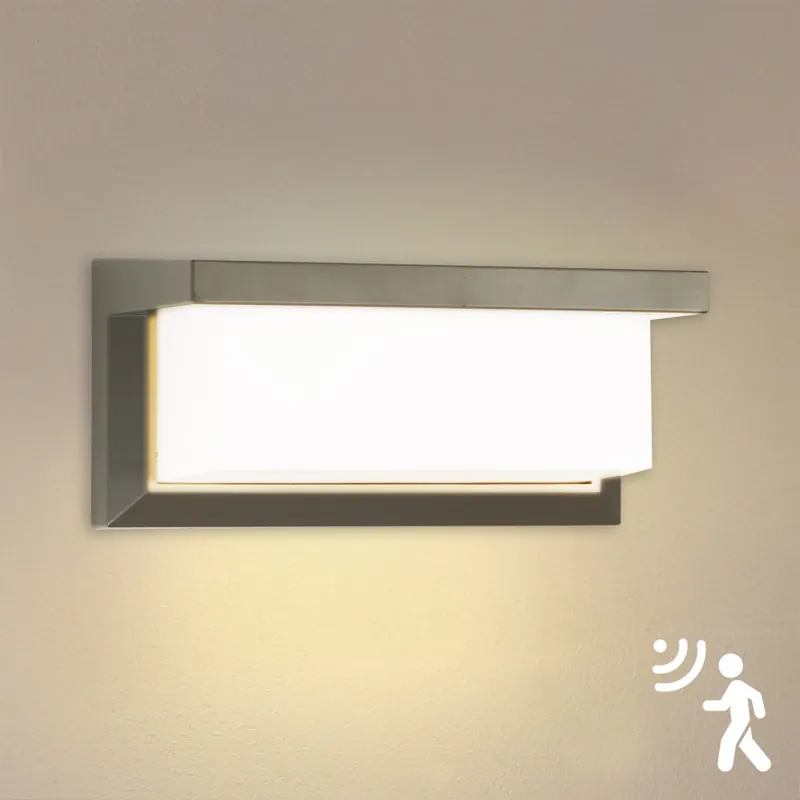 Brilagi - LED Venkovní nástěnné svítidlo se senzorem BRICKY LED/12W/230V šedá IP54 Oblíbený