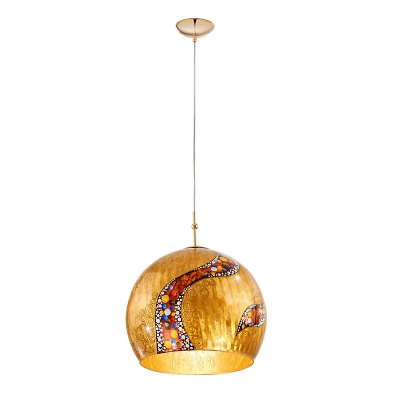 Kolarz 0392.31L.3.Ki.Au - Lustr na lanku LUNA 1xE27/60W/230V 24K zlato Nízká Cena