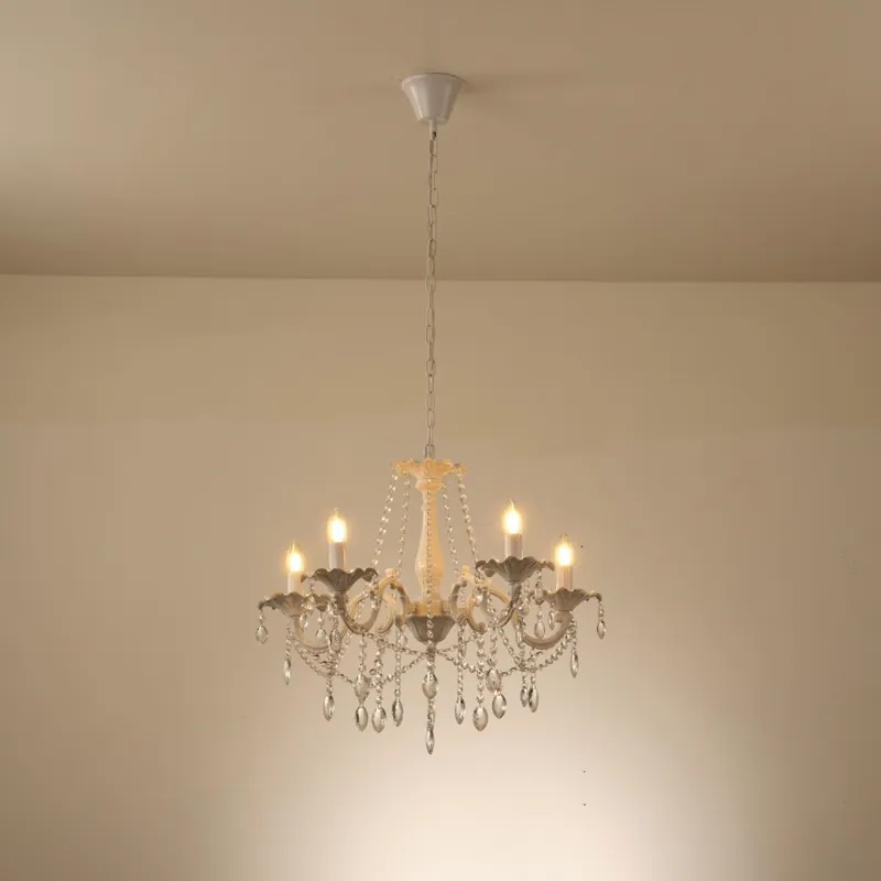 Lustr na řetězu KRISTALLO 5xE14/15W/230V Nejlepší Volba