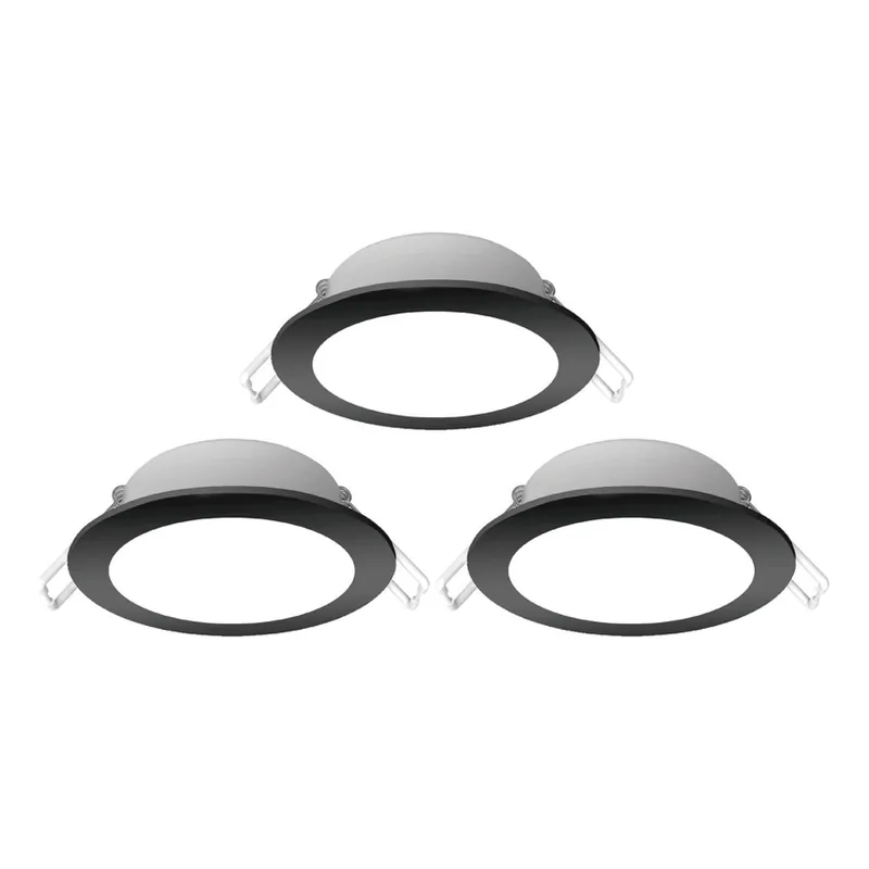 Aigostar - SADA 3x LED Koupelnové podhledové svítidlo LED/4,8W/230V 3000K IP65 černá Kup Teď