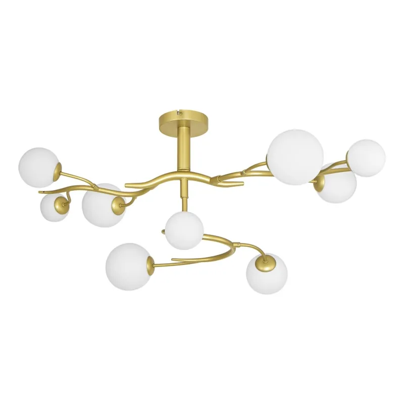 Brilagi - LED Přisazený lustr MISTEL 9xG9/3W/230V zlatá/bílá Omezená Nabídka