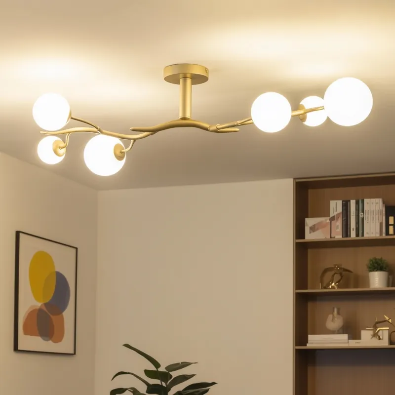 Brilagi - LED Přisazený lustr MISTEL 6xG9/3W/230V zlatá/bílá Nejlepší Volba