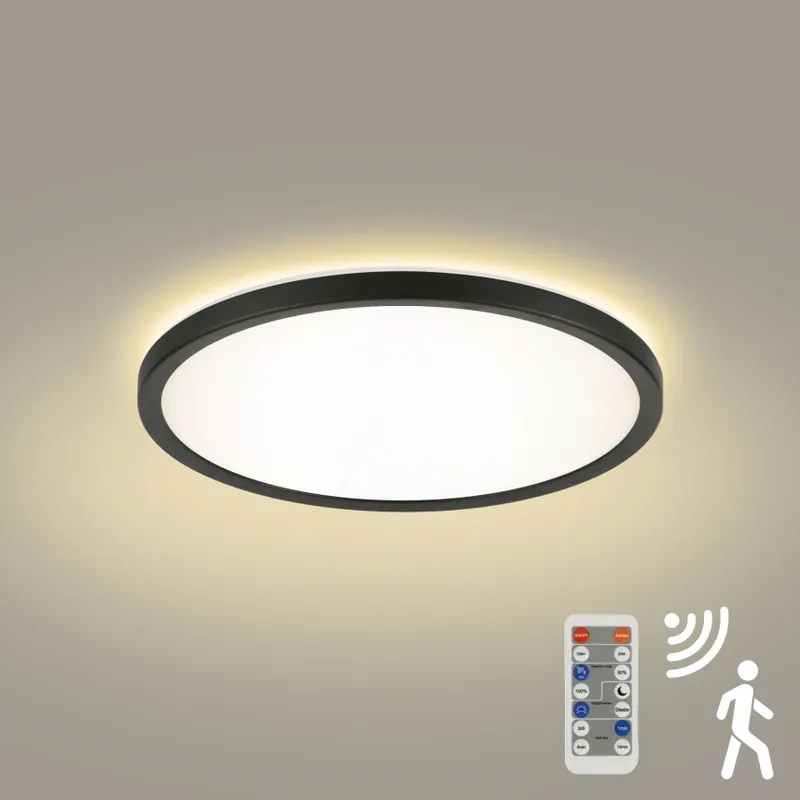 Brilagi - LED Stmívatelné svítidlo se senzorem pohybu a soumraku ULTRA SLIM LED/18W/230V pr. 30 cm + dálkové ovládání Super Cena
