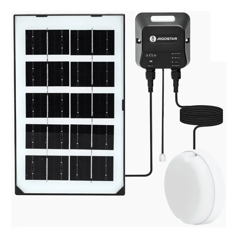 Aigostar - LED Solární svítidlo LED/35W/12V 3000 mAh 6500K IP65 pr. 16,8 cm + dálkové ovládání Hit Sezóny