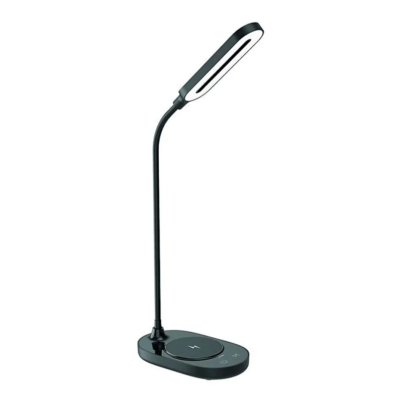 LED Stmívatelná dotyková stolní lampa s bezdrátovým nabíjením OCTAVIA LED/7W/230V černá Objednat Nyní