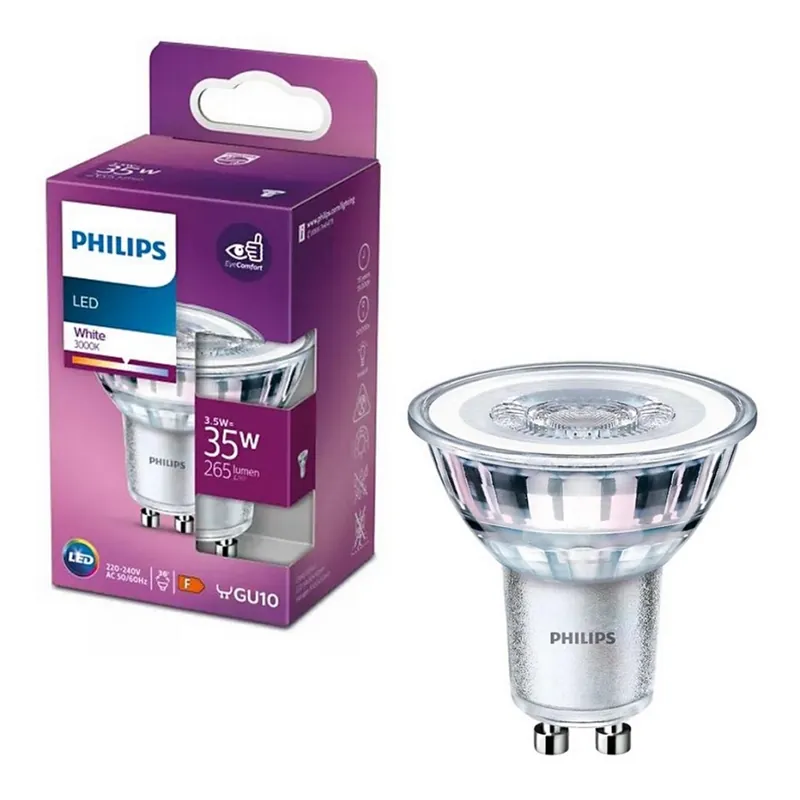 Novinka LED Žárovka Philips PAR16 GU10/3,5W/230V 3000K