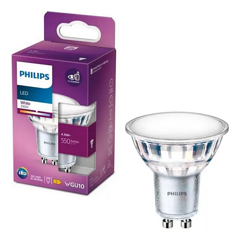 LED Žárovka Philips PAR16 GU10/4,9W/230V 3000K Přímo Od Výrobce