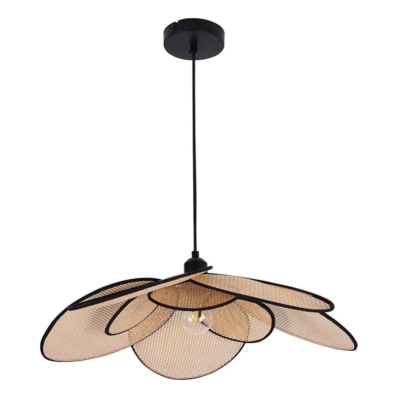 Lustr na lanku TOBAGO 1xE27/20W/230V pr. 60 cm béžová Nová Kolekce