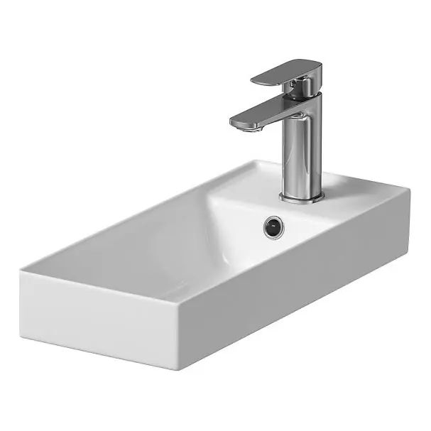 Akční Cena Cersanit K677-005 - Umyvadlo na desku LARGA 22x50 cm keramika/lesklá bílá