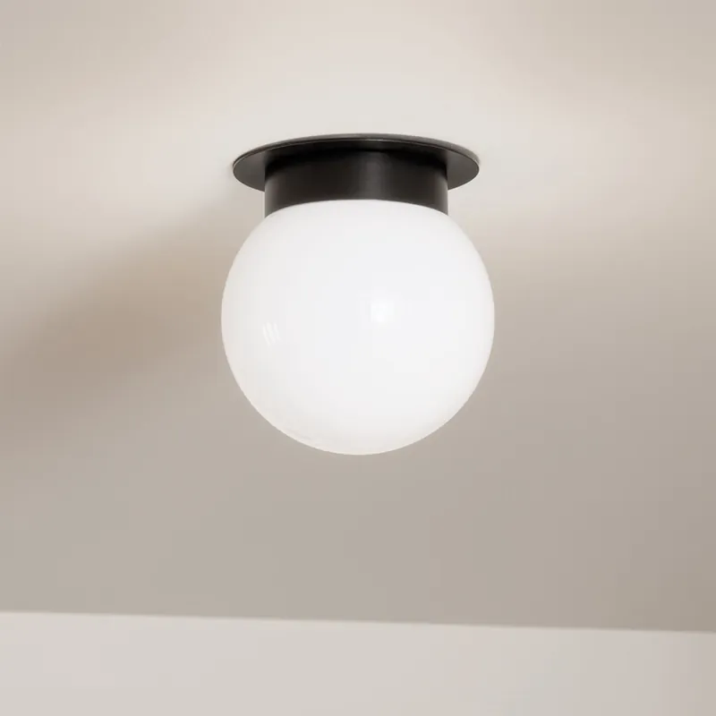 Kichler - Stropní svítidlo ALBERS 1xE27/40W/230V pr. 20,3 cm černá Bezpečná Platba