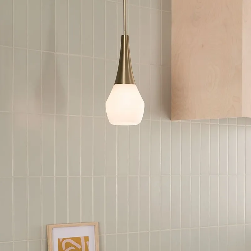 Kichler - Lustr na tyči DEELA 1xE27/60W/230V pr. 17,8 cm mosaz Akční Nabídka