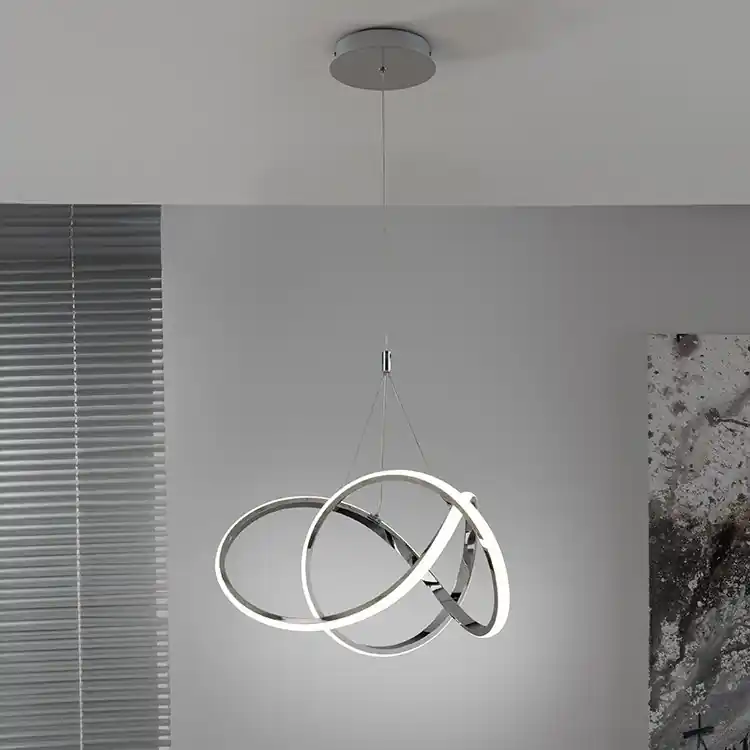 Oblíbený ONLI - LED Lustr na lanku LOOP LED/40W/230V 4000K lesklý chrom