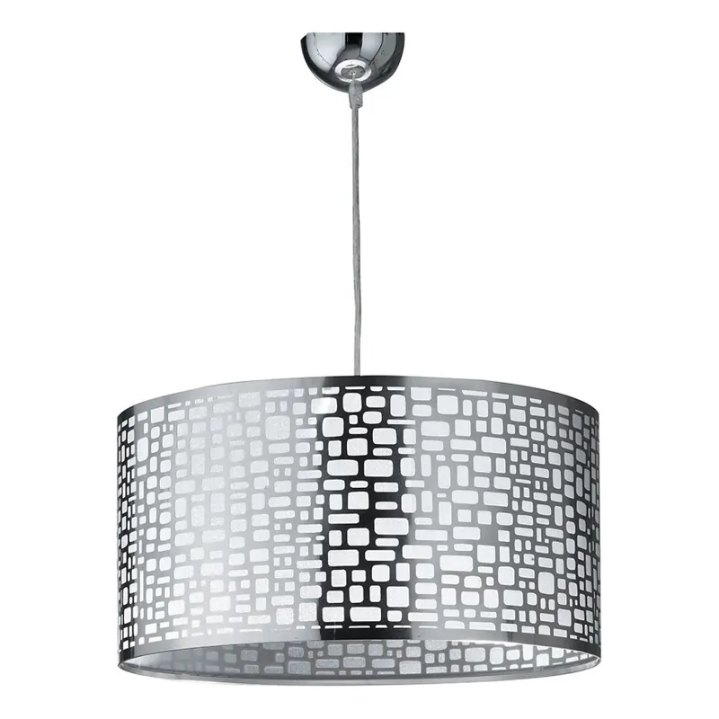 Výhodná Nabídka ONLI - Lustr na lanku BRUCE 1xE27/15W/230V pr. 45 cm matný chrom