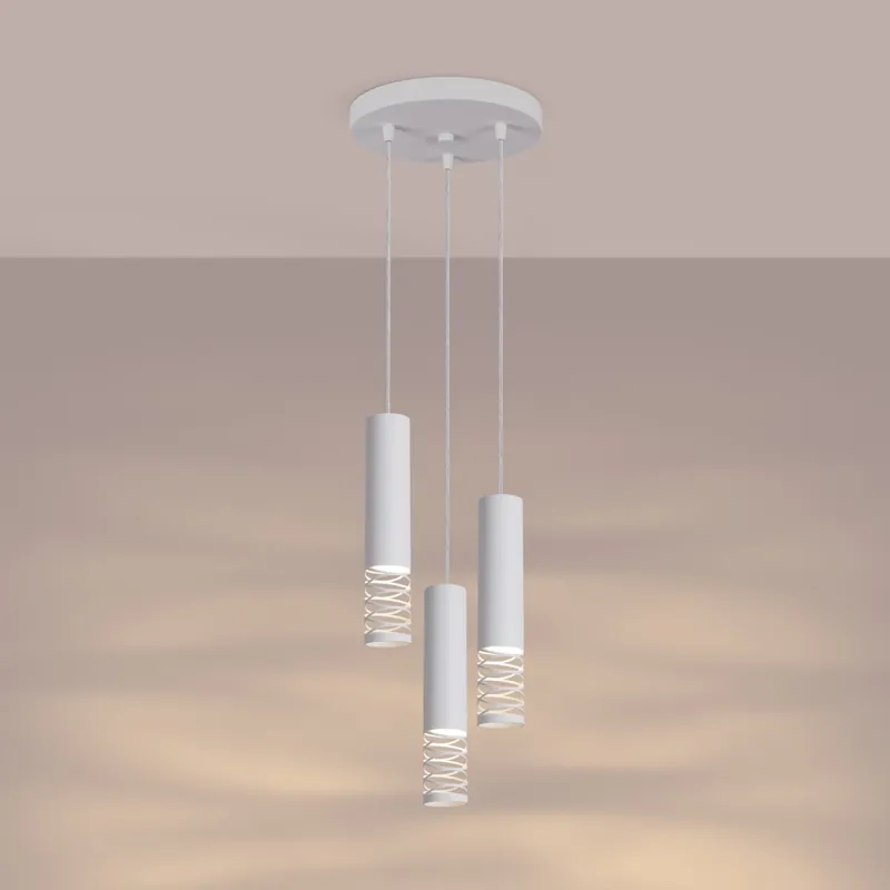 Značkový Lustr na lanku LAMI 3xGU10/10W/230V bílá