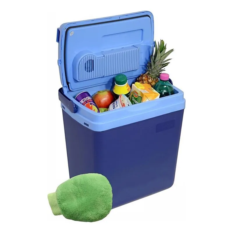 Chladící box s displejem 48W/230/12V 25 l modrá Levný
