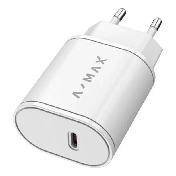 Aligator AX0001V - Rychlonabíjecí adaptér A-MAX Power Delivery 20W USB-C bílá Nová Kolekce
