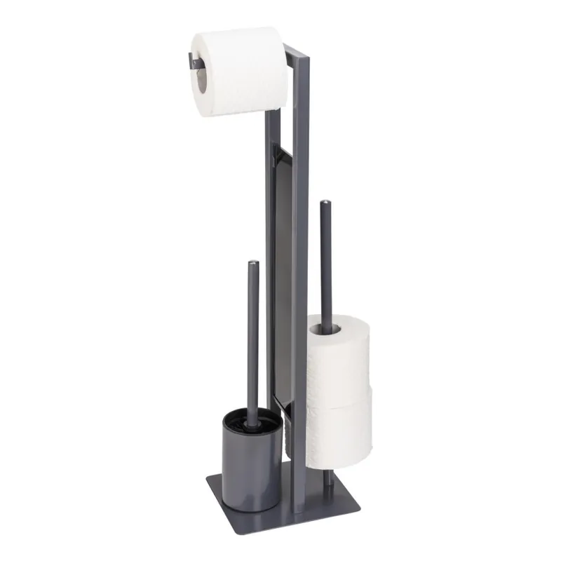 Akční Nabídka WENKO 25552100 - WC štětka RIVALTA 18x70 cm šedá/černá