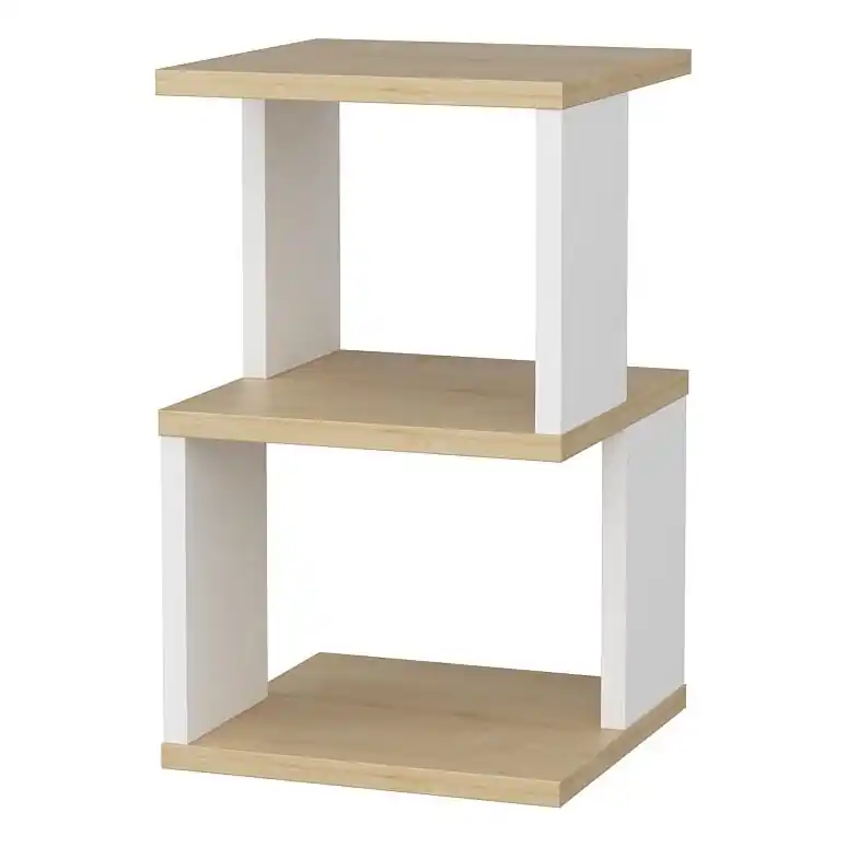 Noční stolek ZUNA 30x30 cm dub/bílá Cenově Výhodný