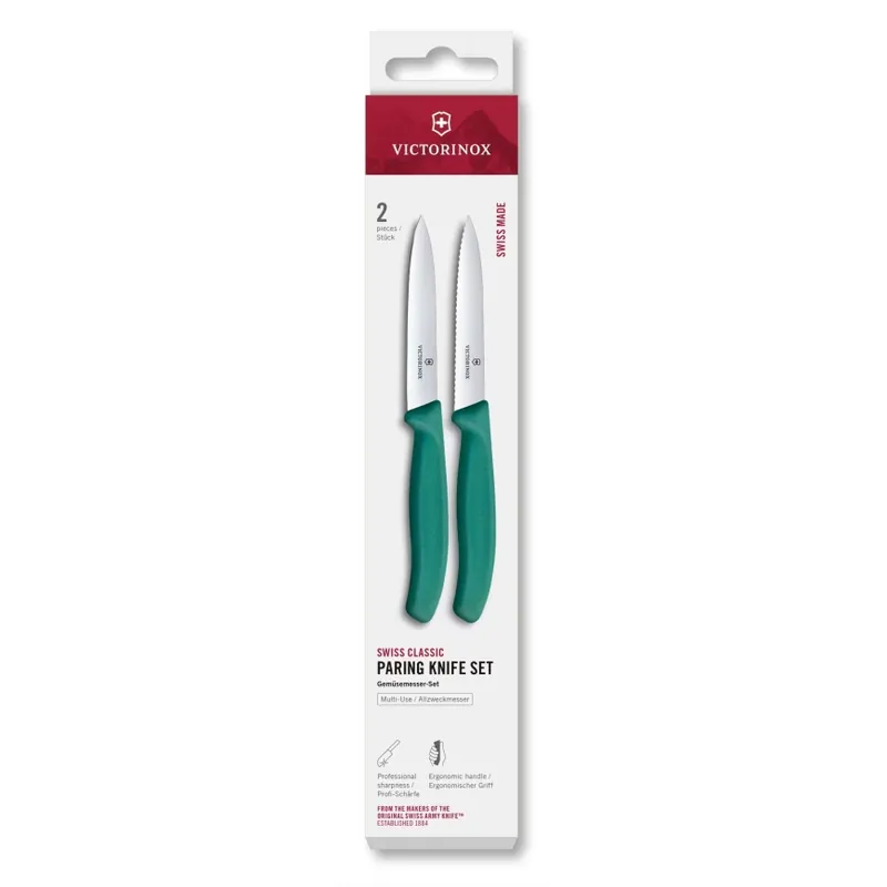 Victorinox - Sada kuchyňských nožů na zeleninu SWISS CLASSIC 10 cm 2 ks tyrkysová Objednat Nyní