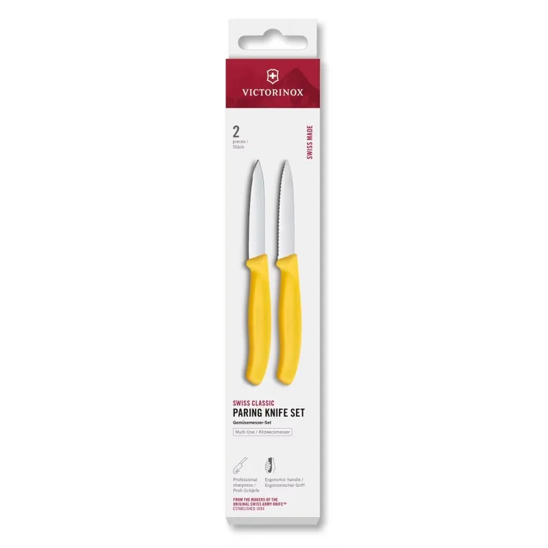 Nejlepší Cena Victorinox - Sada kuchyňských nožů na zeleninu SWISS CLASSIC 8 cm 2 ks žlutá